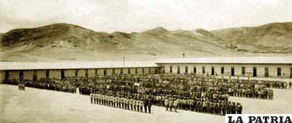 El “Bizarro” Regimiento Camacho 1 de Artillería en una fotografía de 1924