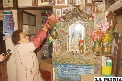Un santuario familiar para venerar sagradas imágenes de la fe católica