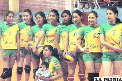 Jugadoras del equipo de Santa Ana