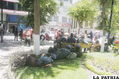 Periurbanos perjudicaron el desarrollo de las actividades del centro de la ciudad (Foto archivo)