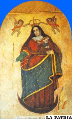 La sagrada imagen de la Virgen del Socavón