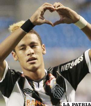 Neymar jugador del Santos