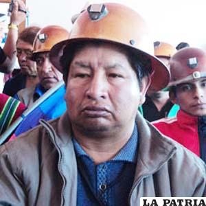 Nelson Guevara, secretario de Relaciones del Sindicato Minero Huanuni