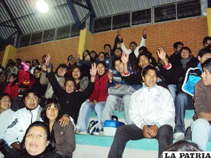 Estudiantes de la universidad Privada de Oruro