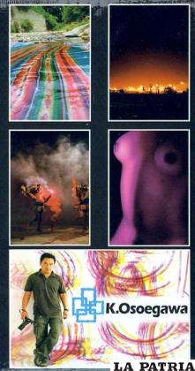 Imágenes que son parte de la exposición de fotografías de Katsunori Osoegawa