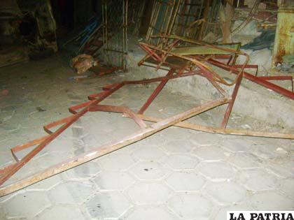 Estas estructuras metálicas provocaron el vuelco