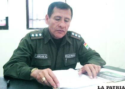 Presidente del Tribunal Disciplinario Liquidador de Oruro, Cnl. Fernando Mercado Salvatierra