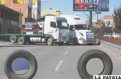 El transporte pesado parará desde este martes
