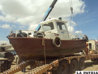 Se realizarán trabajos de mantenimiento al barco que fue recuperado