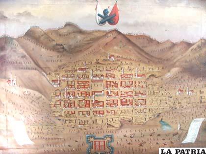 Un cuadro de la ciudad de Oruro