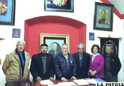 Actual directorio de la Sociedad 10 de Febrero