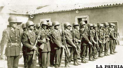 La guarnición policial en los años 50/60 se denominaba Regimiento “Pedro Barrau Barrau