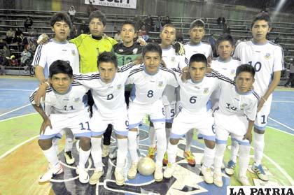 Integrantes de la selección orureña Sub-16 