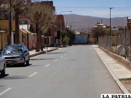Asfaltado de calles en ciudadelas mineras, una obra concluida en la actual gestión edil