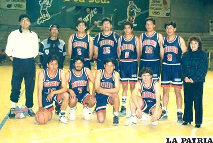 Jugadores del equipo de Derecho en 1998