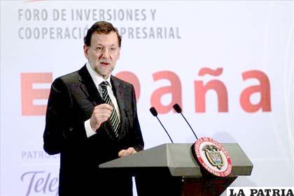 Presidente español, Mariano Rajoy, destacó 