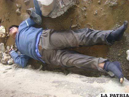 Así fue encontrado el cuerpo sin vida
