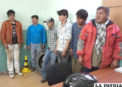 Los presuntos antisociales que agredieron a los uniformados