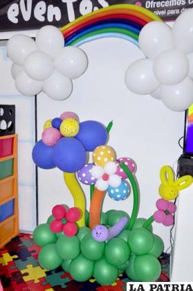 Los globos con formas dan vida a la decoración