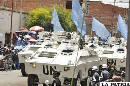 Brigada Mecanizada que participa en misiones de la ONU