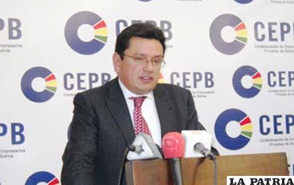 Daniel Sánchez, presidente de la CEPB insta a los bolivianos a participar en el Censo /noticiasfides.com