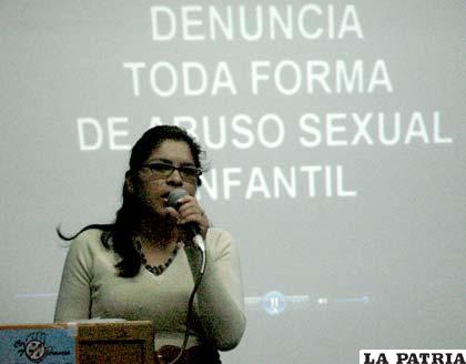 Noemí Patiño explica sobre los casos de violencia sexual que se registraron en el departamento