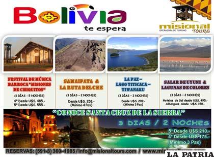 Bolivia incentiva al turismo con campaña en el exterior
