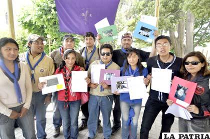 Ganadores del Concurso Fotex organizado por el Distrito Scout de Oruro