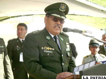 El coronel Víctor Maldonado informó que inicia el Plan Pesebre hacia las fiestas navideñas /ABI