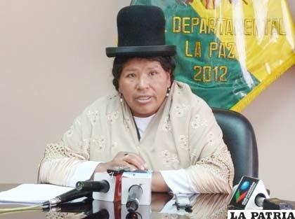 Cristina Mamani asegura que con los resultados del Censo se crearán nuevos juzgados /ABI