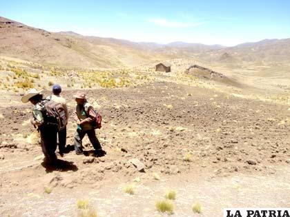 Sector en conflicto limítrofe entre La Paz y Oruro 