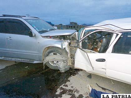 El hecho de tránsito en la carretera
