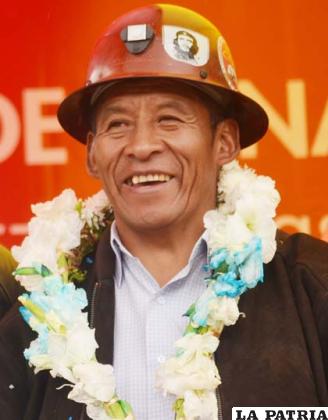 Pedro Montes, ahora es dirigente de los mineros de Huanuni
