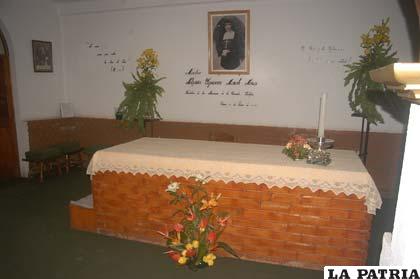 Cripta de Nazaria Ignacia, fundadora de las Misioneras Cruzadas de la Iglesia
