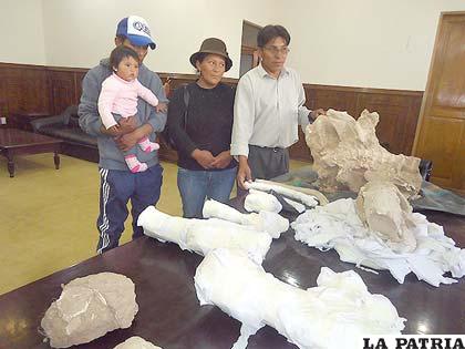 Familia de Andamarca descubrió los restos fósiles