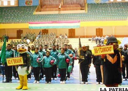 Concentración de los equipos participantes
