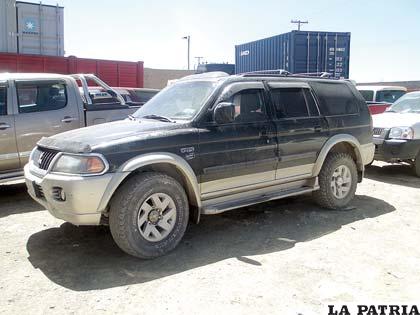 El vehículo utilizado para el transporte de droga