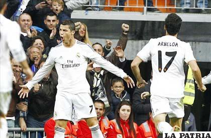 Cristiano Ronaldo hizo doblete en el partido