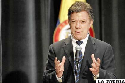 Juan Manuel Santos, presidente de Colombia