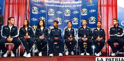 Deportistas bolivianos de élite, entre ellos el orureño Daniel Toroya que participará en los Juegos Bolivarianos
