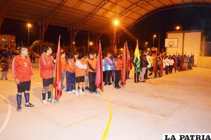 Durante el acto de inauguración del certamen
