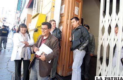Durante el allanamiento a las oficinas del club The Strongest