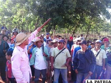 Campesinos denunciaron haber sido atacados por la fuerza policial