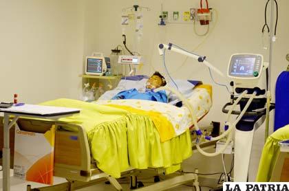 El niño lesionado fue internado en Terapia Intensiva de la Clínica Natividad