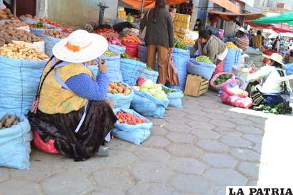 Oferta de productos en mercados de la ciudad