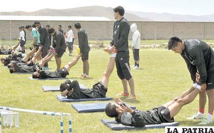 Durante el trabajo de preparación del equipo de San José