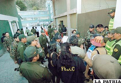 Inspección al lugar donde ocurrió el fallecimiento de la cadete