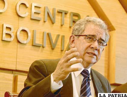 Marcelo Zabalaga, presidente del Banco Central de Bolivia (BCB)
