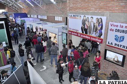 Una vista del stand de LA PATRIA
