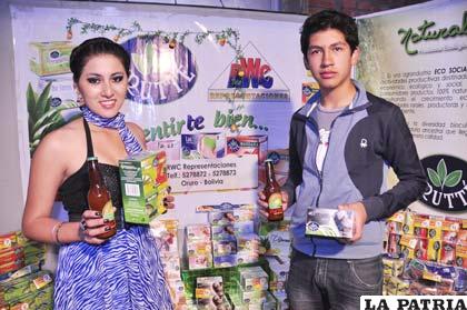 En el stand de RWC Representaciones, otra alternativa son los productos naturales como el Fruteé y Del Valle